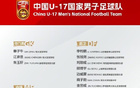 U17国少亚洲杯名单：万项邝兆镭帅惟浩赵松源领衔